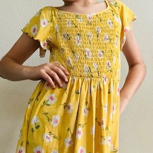 Yellow Zunie Dress With White Flowers